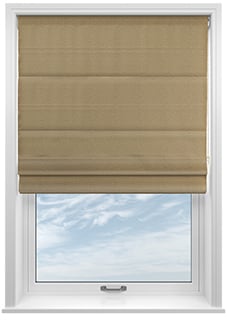 Lucerne Faux Silk, Alabaster - Twist&Fit Roman Blind